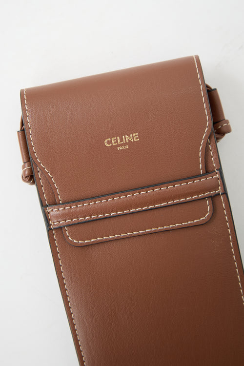 Celine Leather Crossbody Pouch