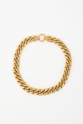 Celine Curb Chain Collar Necklace