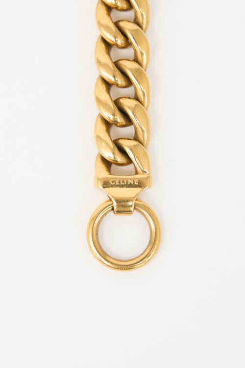 Celine Curb Chain Collar Necklace