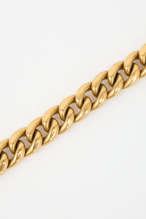 Celine Curb Chain Collar Necklace