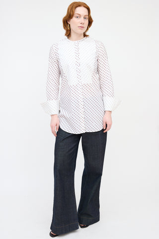 Celine Dot Bib Shirt