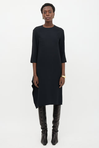 Celine Draped Slit Dress