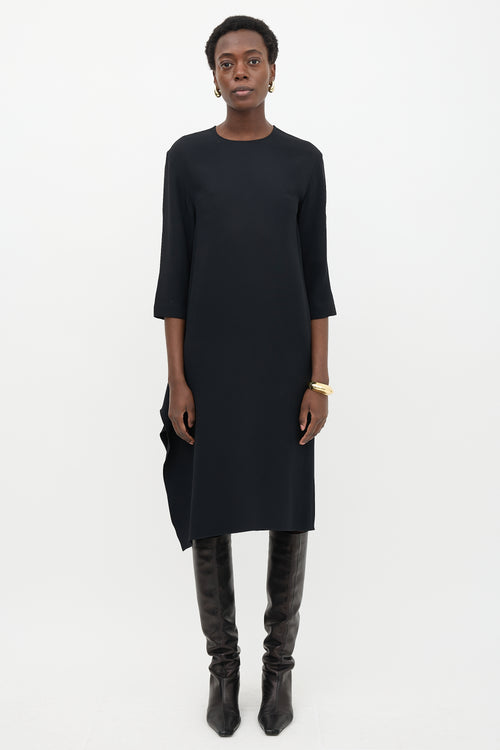 Celine Draped Slit Dress