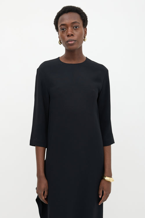 Celine Draped Slit Dress