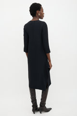 Celine Draped Slit Dress