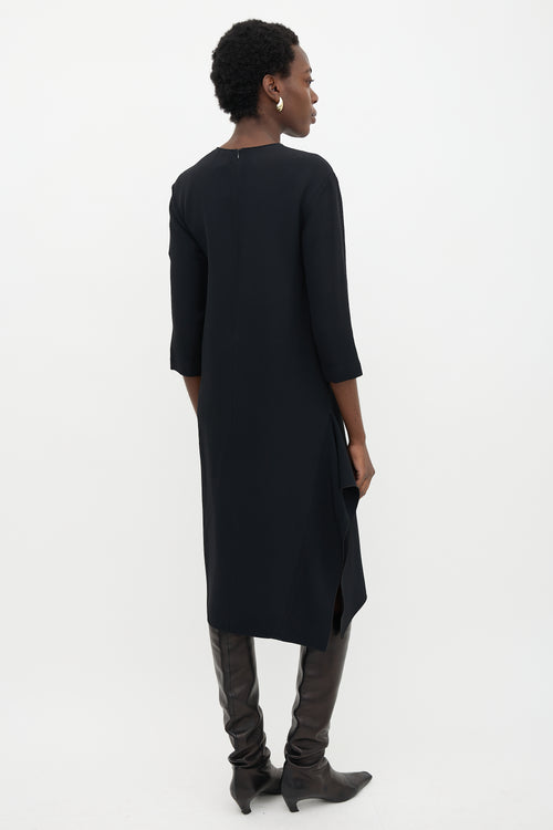 Celine Draped Slit Dress