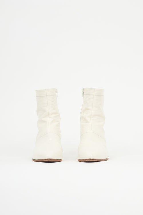 Celine Embossed Leather Boot