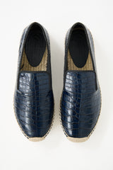 Celine Embossed Leather Espadrille