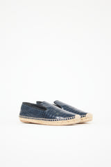 Celine Embossed Leather Espadrille