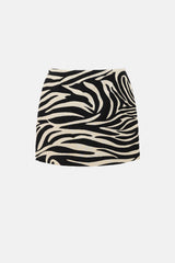 Celine FW 2003 Wool Printed Skirt