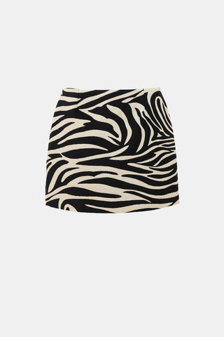 Celine FW 2003 Wool Printed Skirt