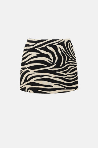 Celine FW 2003 Wool Printed Skirt