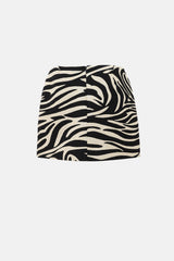 Celine FW 2003 Wool Printed Skirt