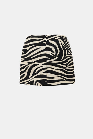Celine FW 2003 Wool Printed Skirt