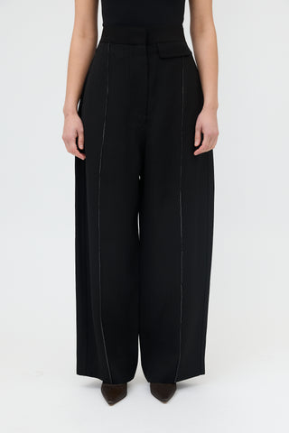 Celine Silk Wide Leg Trouser