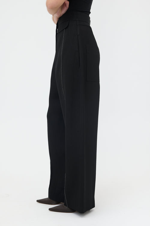 Celine Silk Wide Leg Trouser