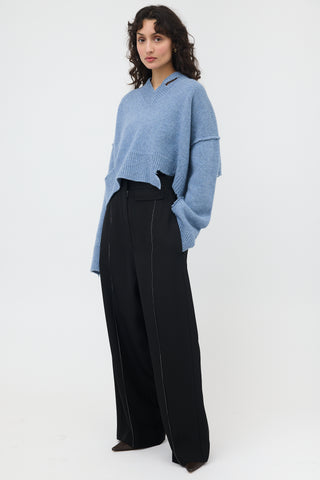 Celine Silk Wide Leg Trouser