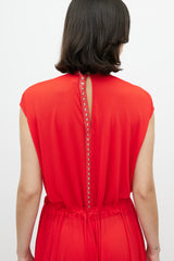 Celine Fall 2017 Red Maxi Dress