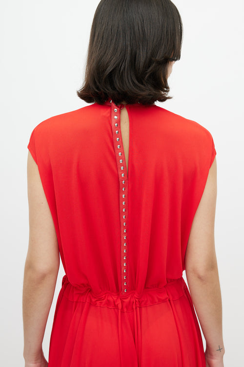 Celine Fall 2017 Red Maxi Dress