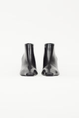 Celine Fall 2018 Black Leather & Crystal Heel Boot