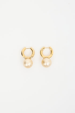 Celine Faux Pearl Drop Earrings
