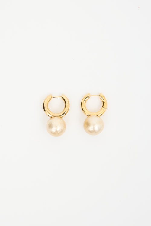 Celine Faux Pearl Drop Earrings