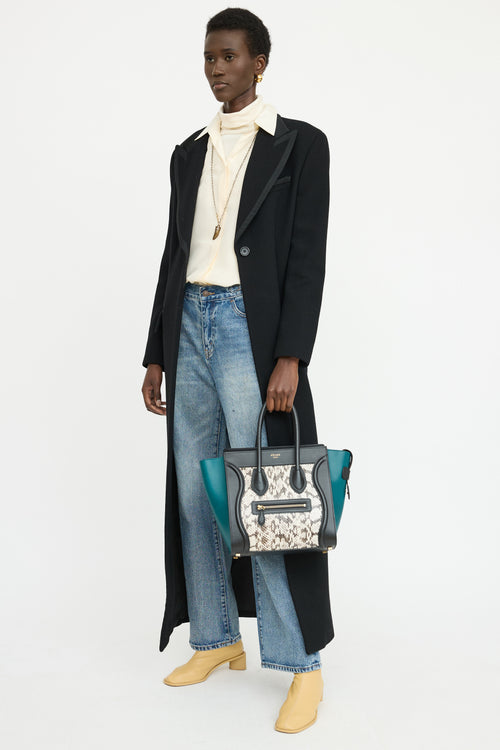 Celine Tri Colour Print Luggage Bag