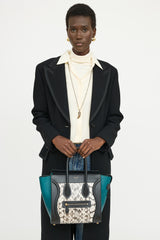 Celine Tri Colour Print Luggage Bag