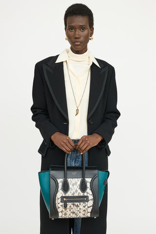Celine Tri Colour Print Luggage Bag