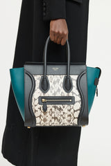 Celine Tri Colour Print Luggage Bag