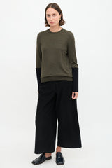 Celine Panel Sleeve Sweater