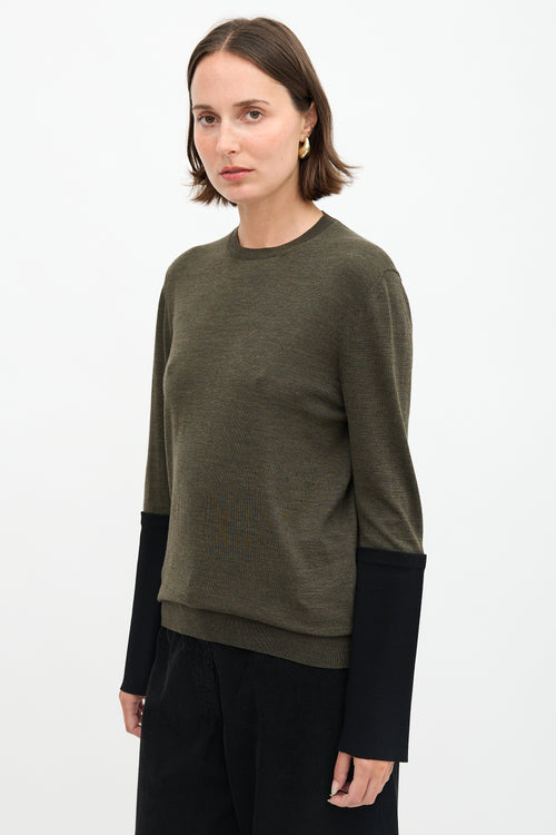 Celine Panel Sleeve Sweater