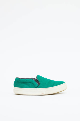 Celine Textured Slip On Sneaker