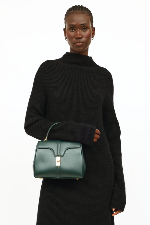 Celine Amazone Green Leather 16 Bag