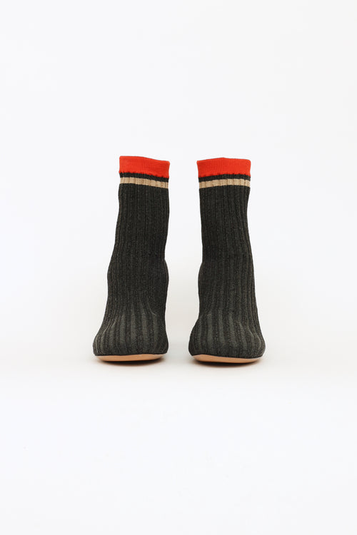 Celine Grey Sock Booties