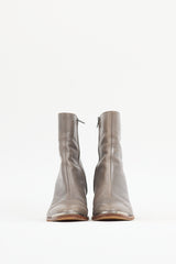 Celine Grey Leather Boot