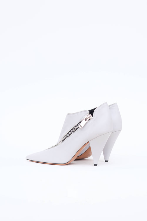 Celine Asymmetrical Zipper Bootie