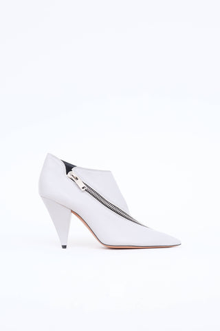 Celine Asymmetrical Zipper Bootie
