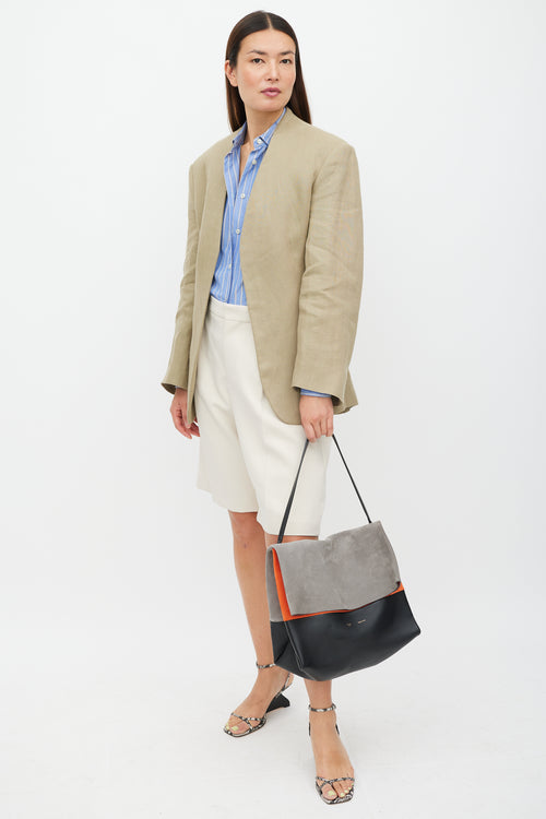 Celine Grey & Multicolour Leather All Soft Bag