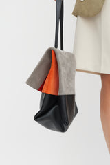 Celine Grey & Multicolour Leather All Soft Bag