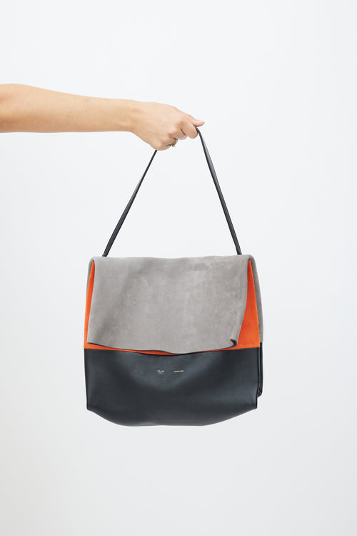 Celine Grey & Multicolour Leather All Soft Bag