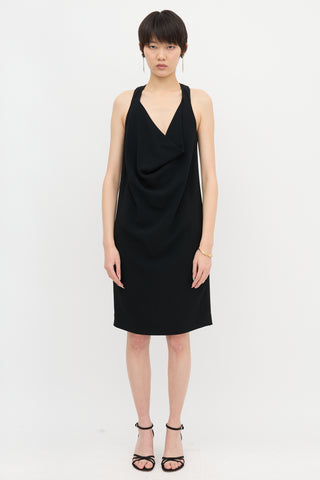 Celine Halter Cowl Dress