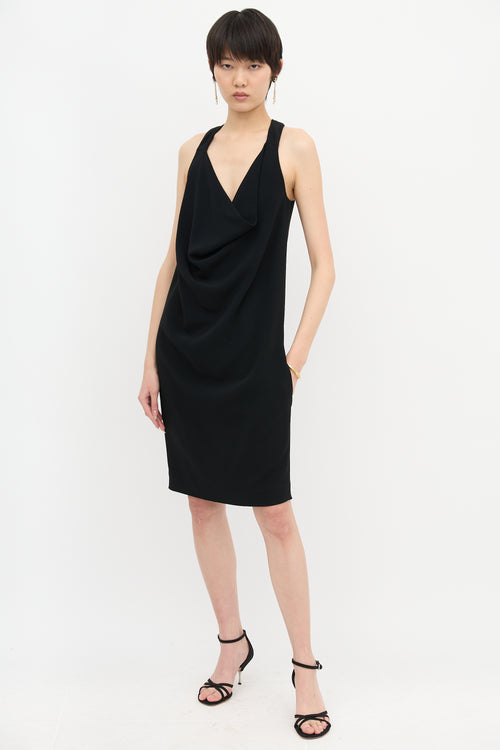 Celine Halter Cowl Dress