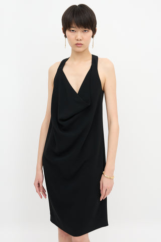 Celine Halter Cowl Dress