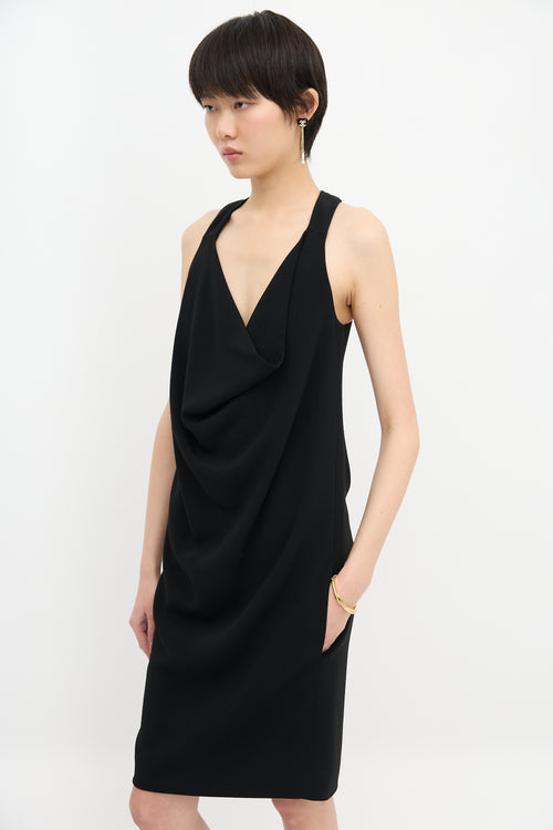 Celine Halter Cowl Dress