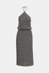 Celine 80s Halter Neck Maxi Dress
