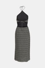 Celine 80s Halter Neck Maxi Dress