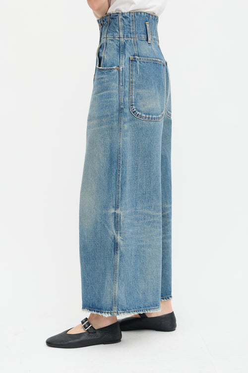 Celine High Waist Culotte Jeans