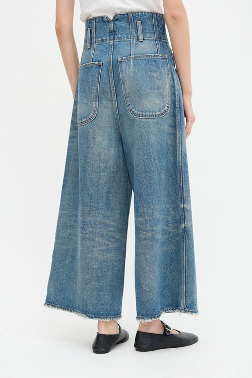 Celine High Waist Culotte Jeans