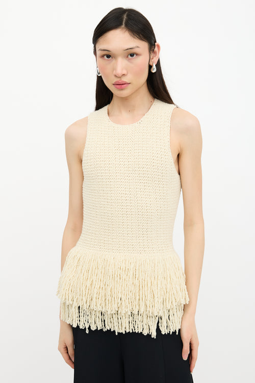 Celine Resort 2015 Knit Fringe Top